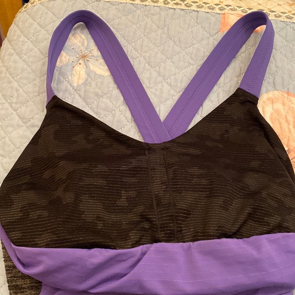 Lululemon Women's Grey and Purple Tank Top - Picture 3 of 9